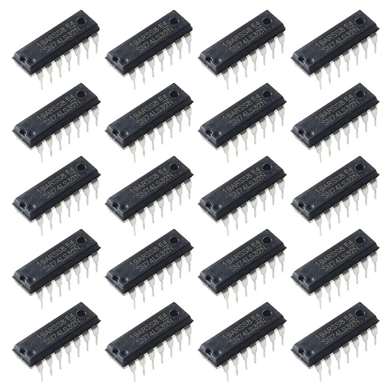 Bridgold 20pcs SN74LS32N 74LS32 74LS32N HD74LS32P DM74LS32N Quadruple 2-Input Positive OR Gates Chip,DIP-14 - Image 1